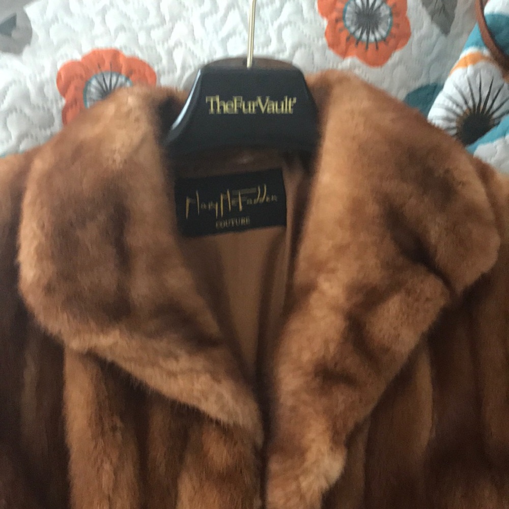 Mary McFadden bleached Mink